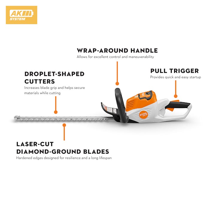 STIHL® HSA 50 SET Cordless hedge trimmer