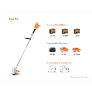 STIHL® FSA 57 Cordless trimmer, AutoCut C3-2 (Unit Only)
